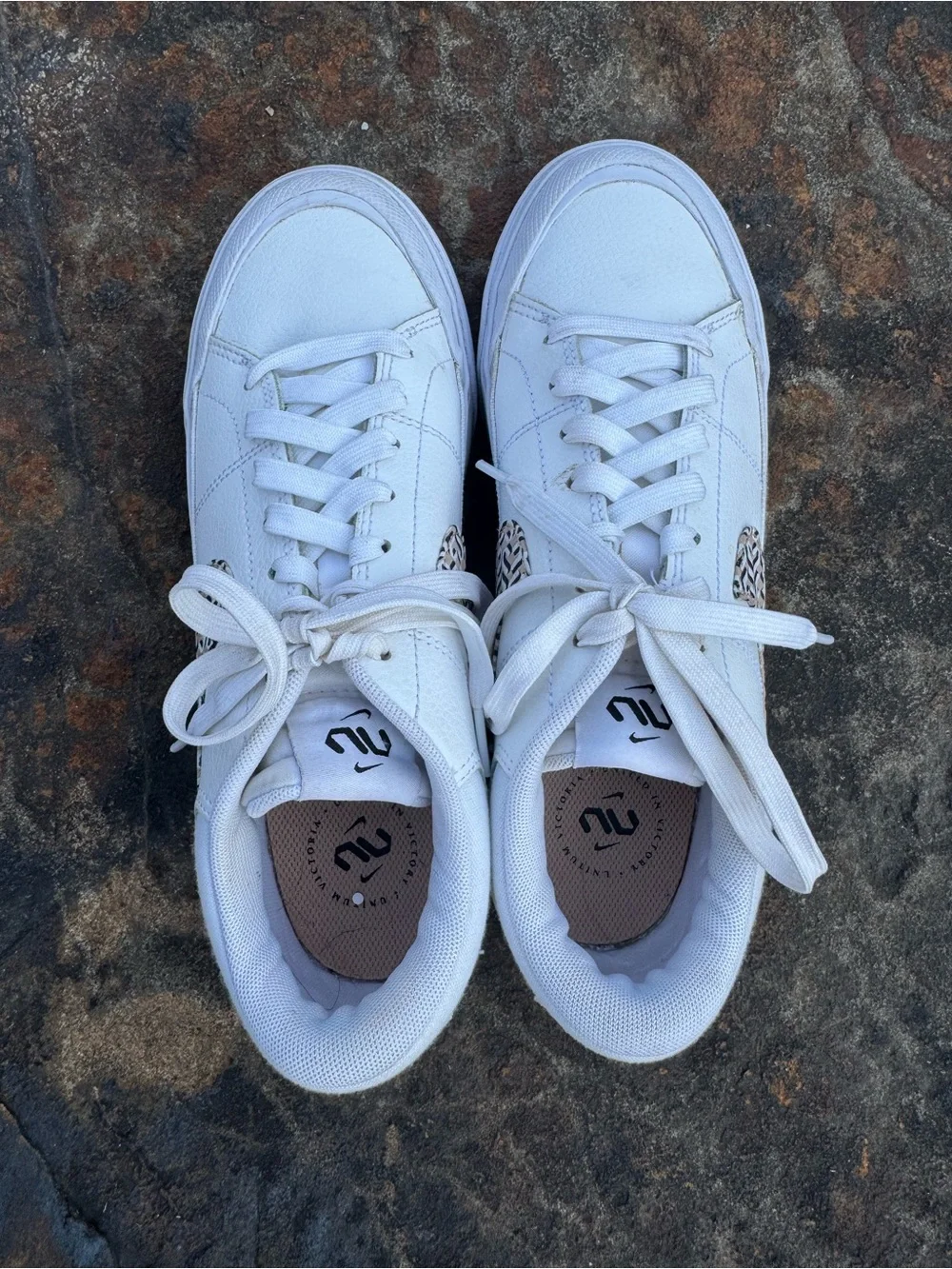 Nike Court Legacy Lift Low United in Victory White Sneakers Womens Sz 7.5